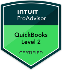 QuickBooks Level 2 certification badge
